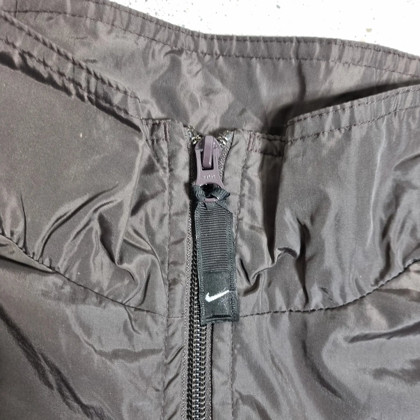 Nike Windbreaker Vintage 2000s – Brown Nylon Jacket 2XL Made in Thailand