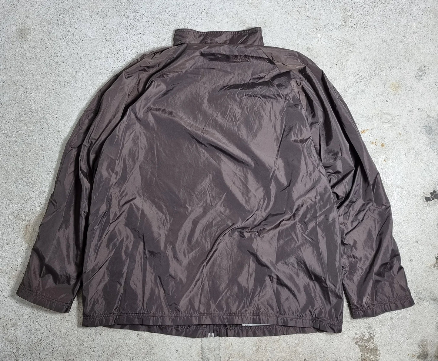 Nike Windbreaker Vintage 2000s – Brown Nylon Jacket 2XL Made in Thailand