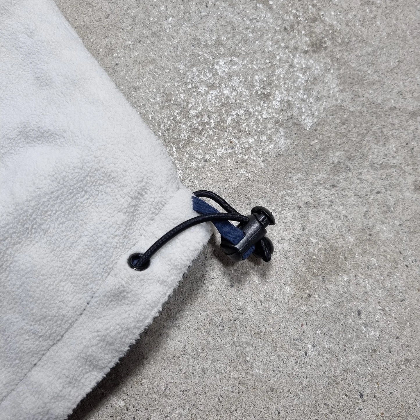 Reebok RBK Reversible Fleece Windbreaker Jacket – White/Navy 2000s Vintage