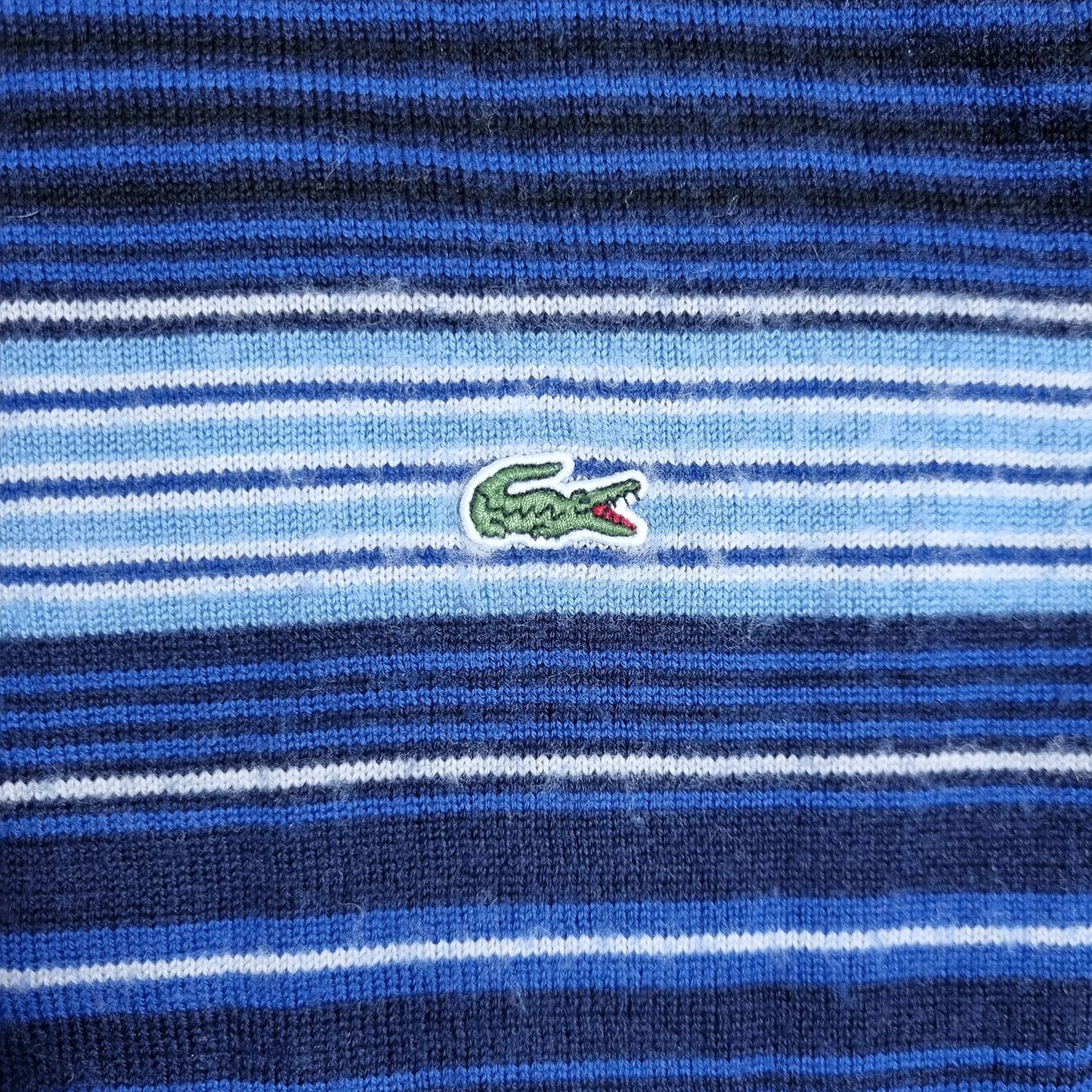Lacoste Woolmark Vintage Striped Sweater Blue Gradient (M)
