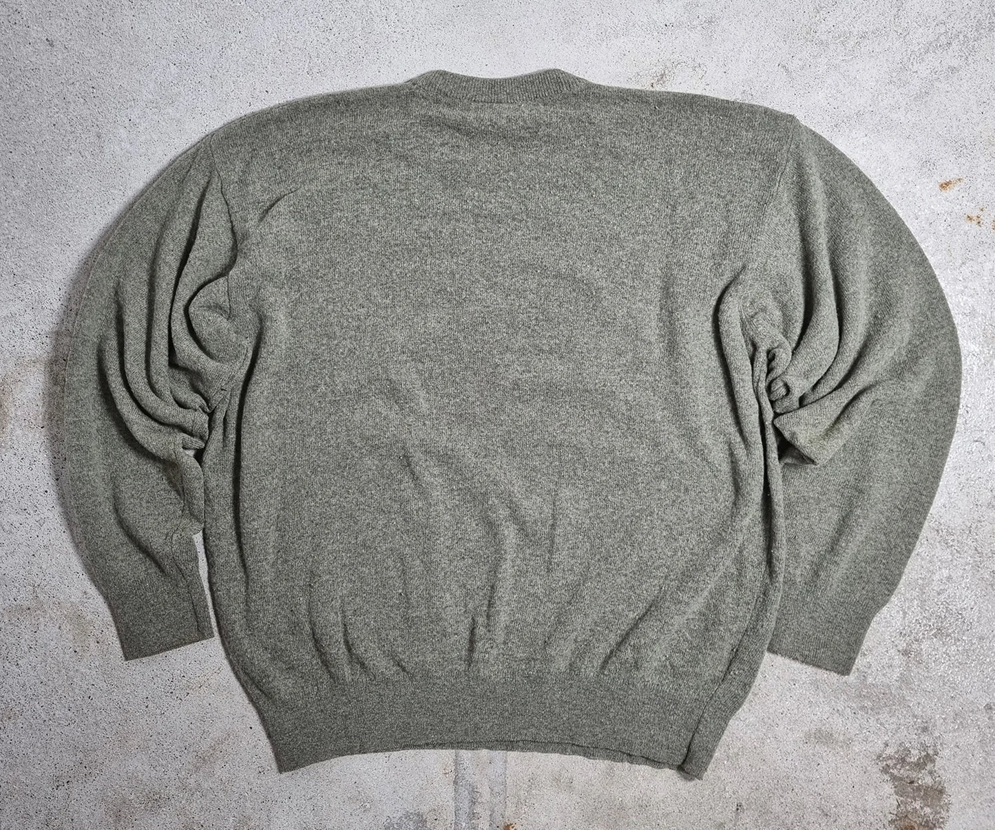 Lacoste Chemise Lambswool Sweater Grey-Green (L) – Made in Spain