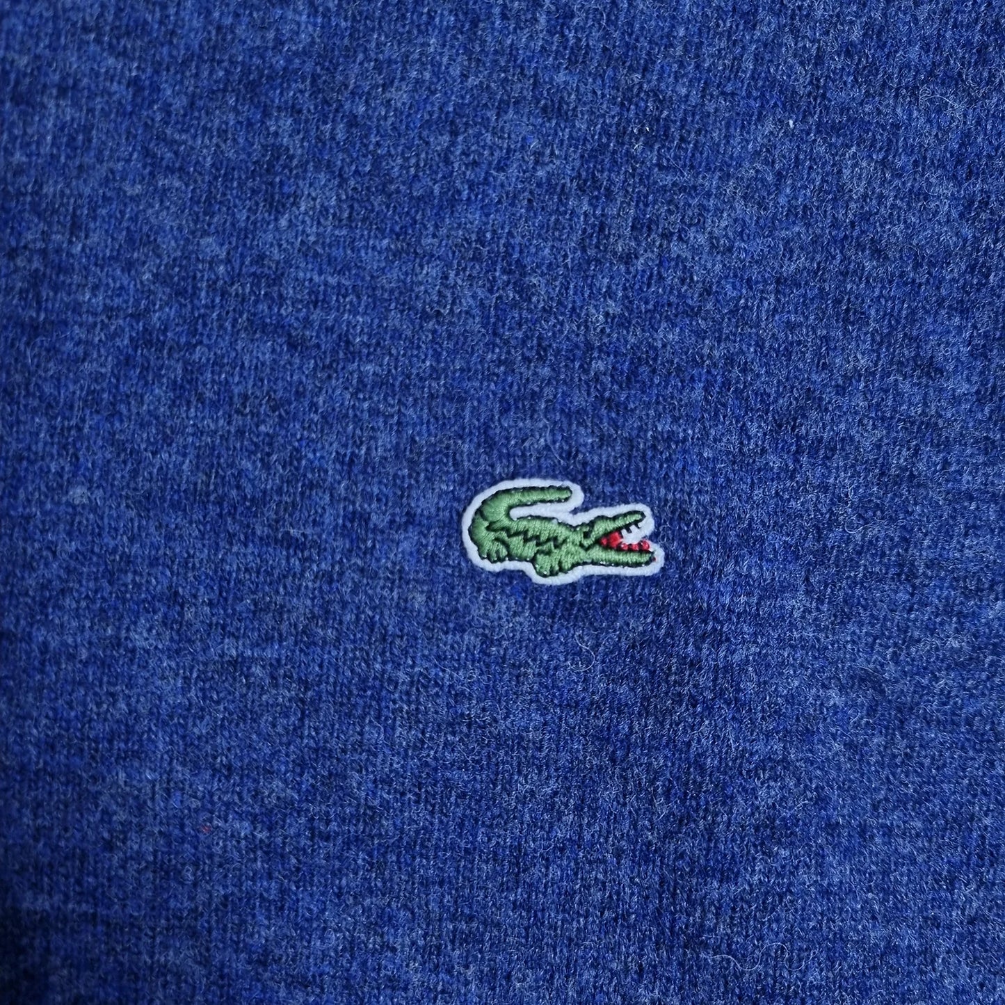 Lacoste Lambswool Sweater Blue Melange (L) – Made in Spain
