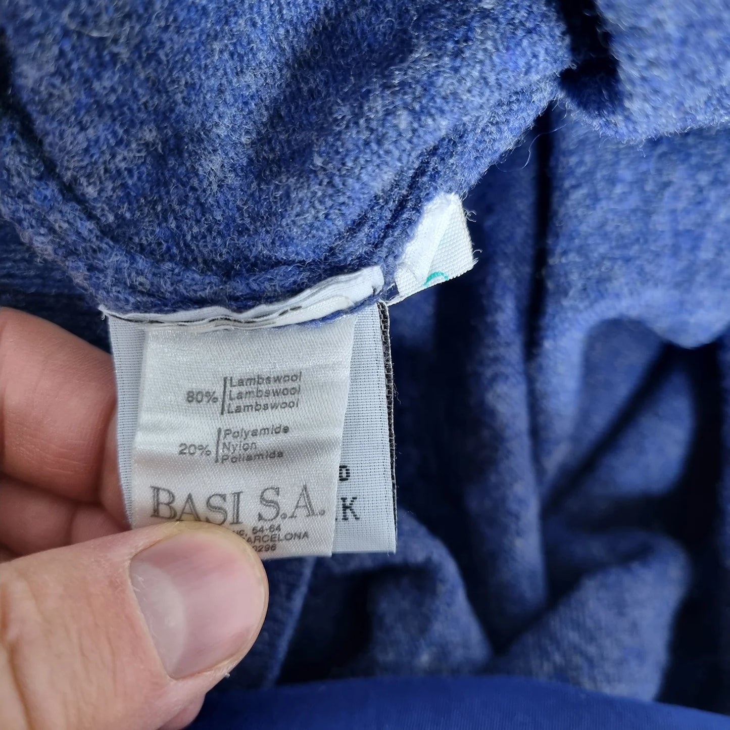 Lacoste Lambswool Sweater Blue Melange (L) – Made in Spain