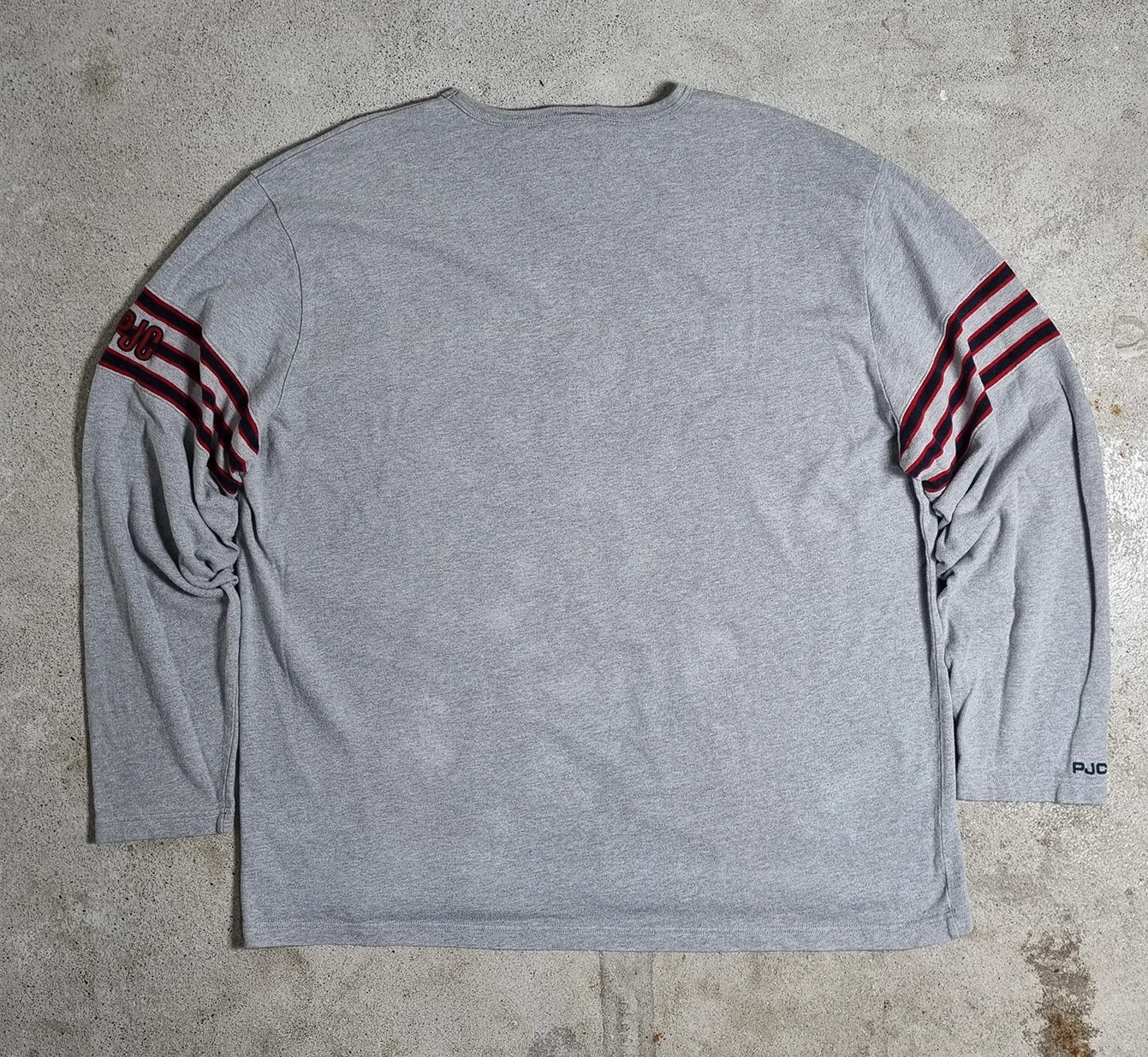 1990s Polo Jeans Co. Ralph Lauren Longsleeve Grey XXL – Collegiate Varsity Style