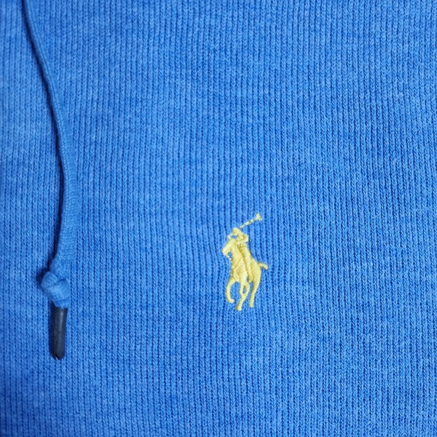 2000s Ralph Lauren Full Zip Hoodie Sky Blue L – Yellow Pony Logo