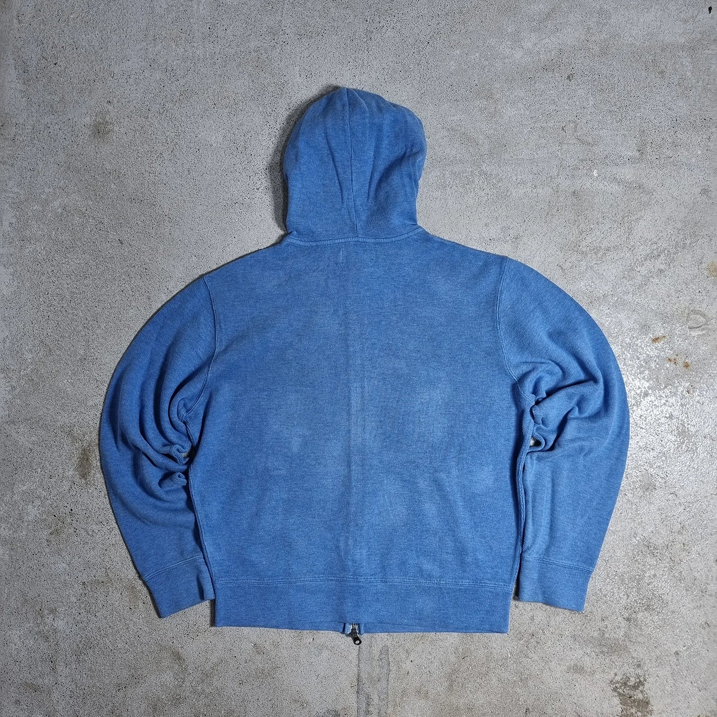 2000s Ralph Lauren Full Zip Hoodie Sky Blue L – Yellow Pony Logo