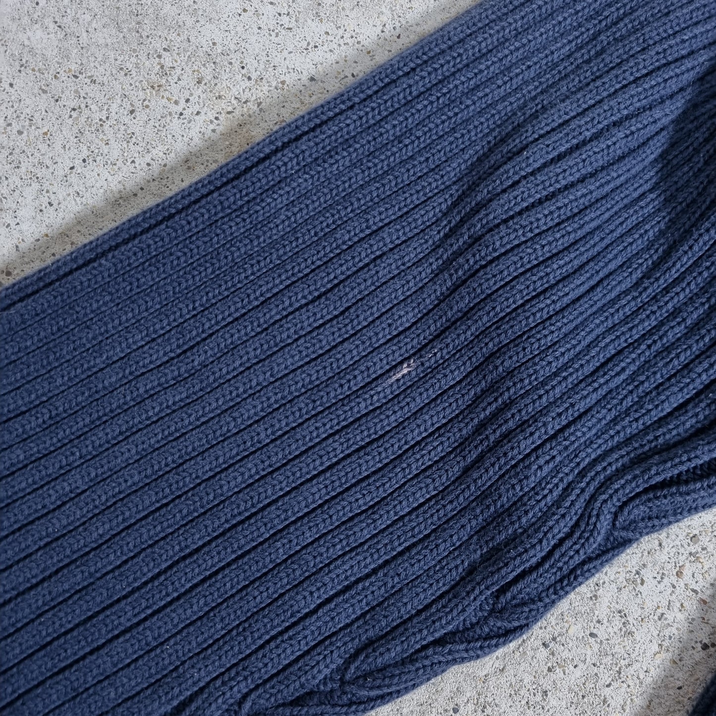 90s/00s Ralph Lauren Polo Jeans Rib Half-Zip Sweater Navy/Grey (XL)