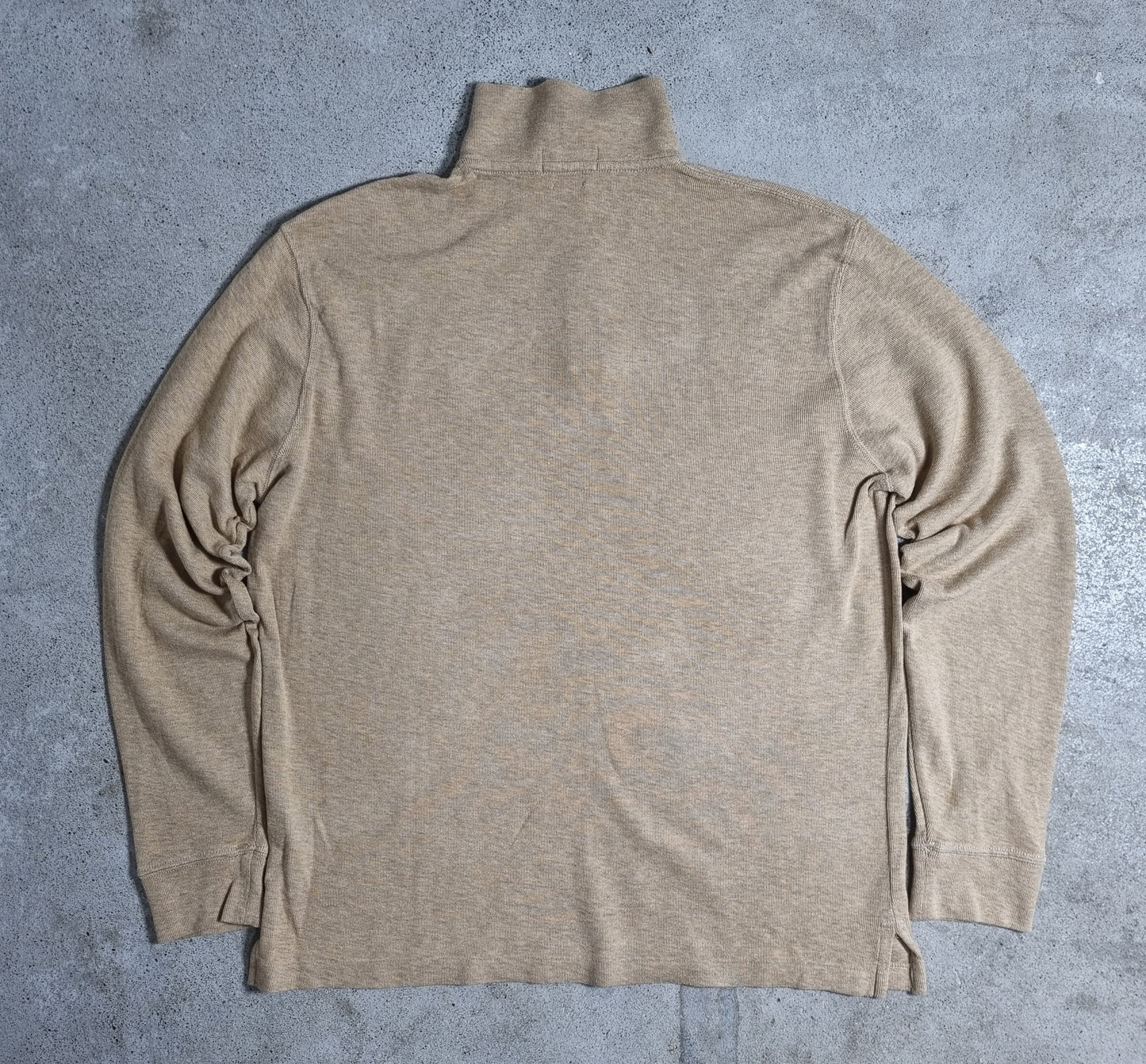 Polo Ralph Lauren Estate Rib Half-Zip Shirt Beige (L)