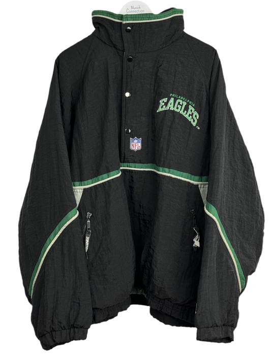 NFL Eagels Jacke Schwarz Grün (XL)