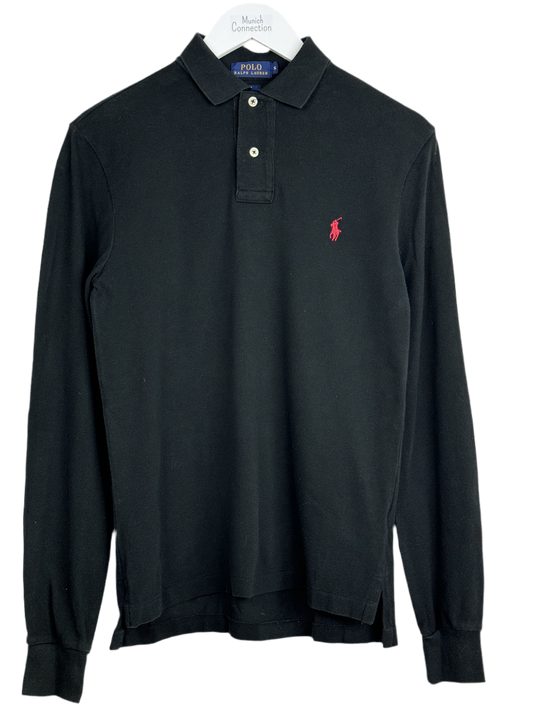 Ralph Lauren Langarmpolo Schwarz (S)