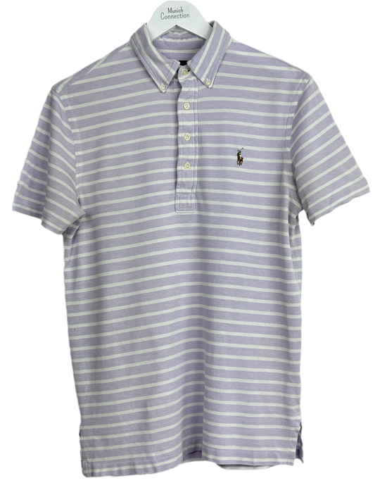 Ralph Lauren Poloshirt Lila Weiß (S)