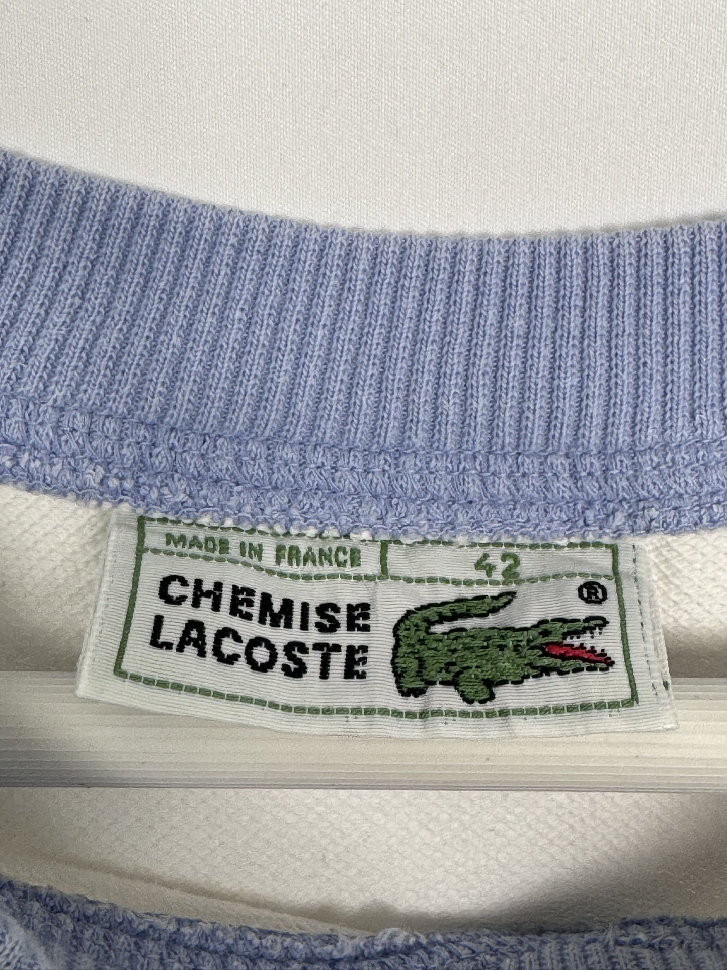 Lacoste Sweater Weiß Lila (42)