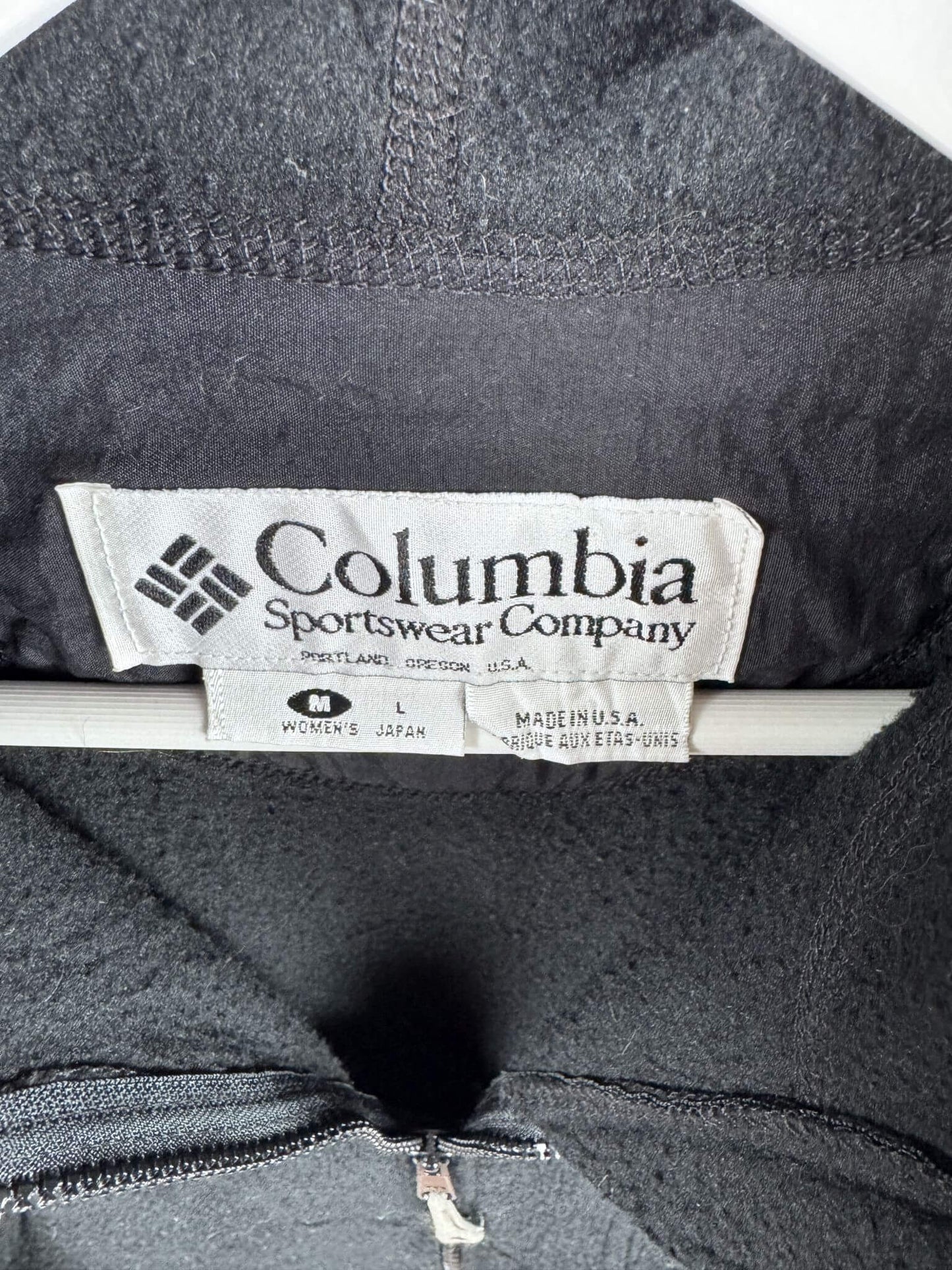 Columbia Zip Jacke Fleece Schwarz (M)