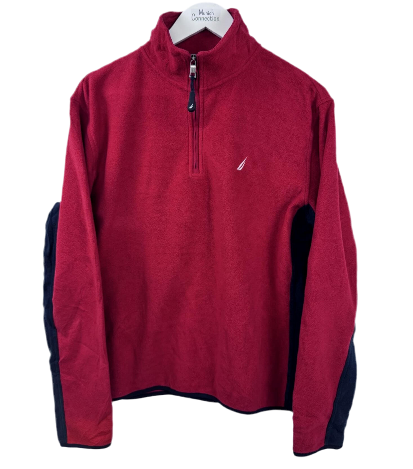 Nautica 1/4 Zip Fleece Rot (S)