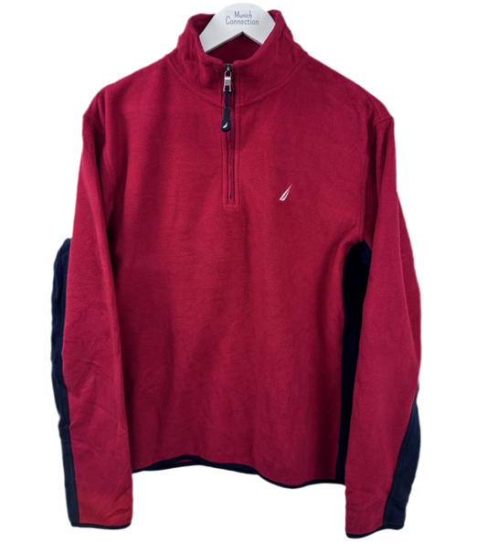 Nautica 1/4 Zip Fleece Rot (S)