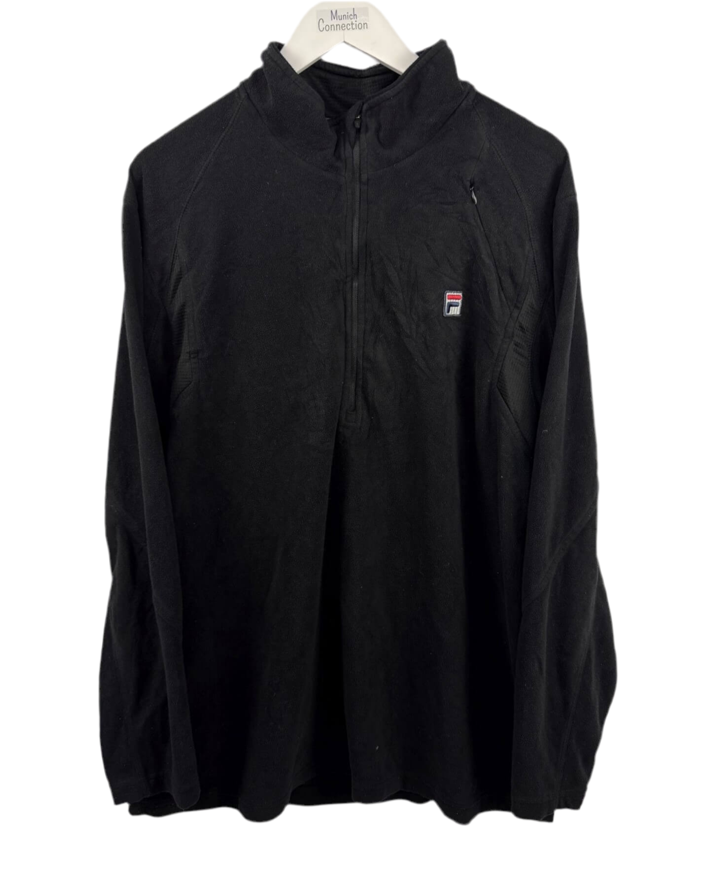 FILA 1/4 Zip Fleece Schwarz (XL)