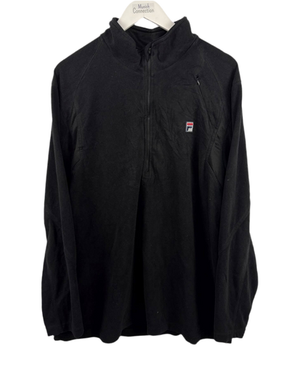 FILA 1/4 Zip Fleece Schwarz (XL)