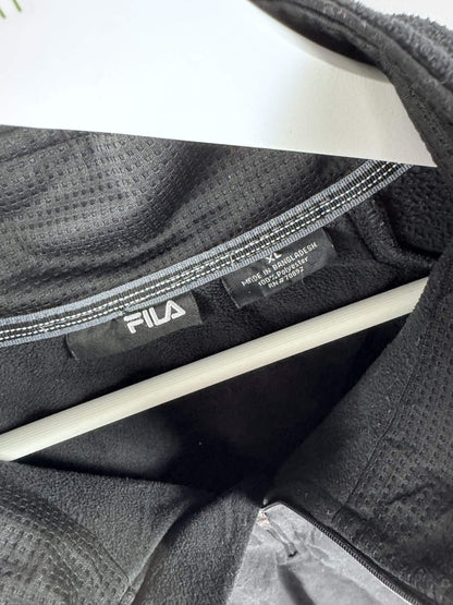 FILA 1/4 Zip Fleece Schwarz (XL)
