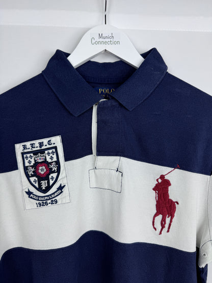 Ralph Lauren Poloshirt Blau Weiß (L)