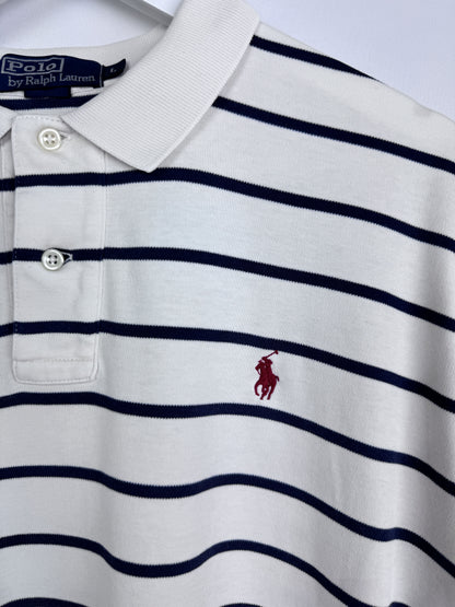 Ralph Lauren Poloshirt Blau Weiß (L)