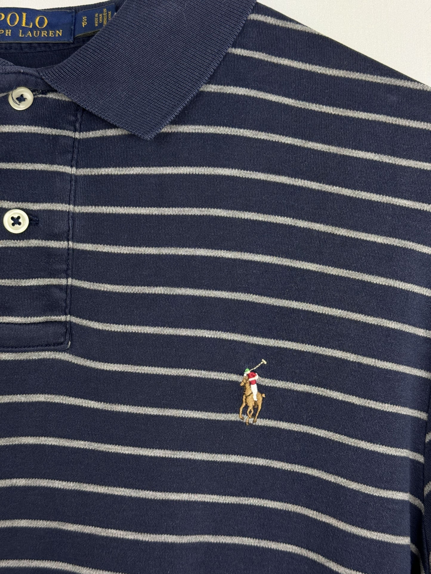 Ralph Lauren Poloshirt Blau Grau (S)