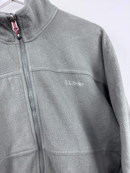 L.L.Bean Zip Jacke Fleece Grau (L)