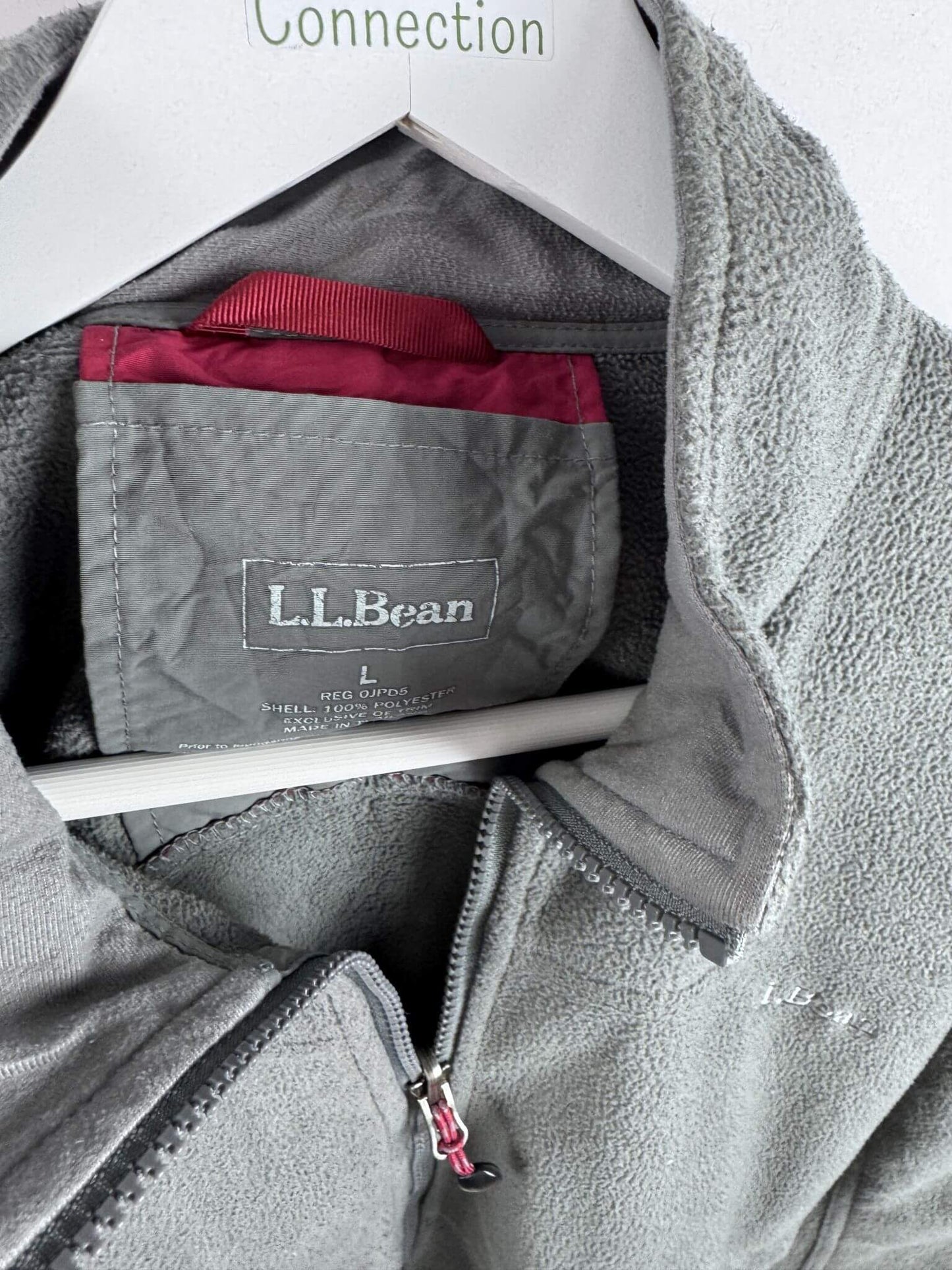 L.L.Bean Zip Jacke Fleece Grau (L)