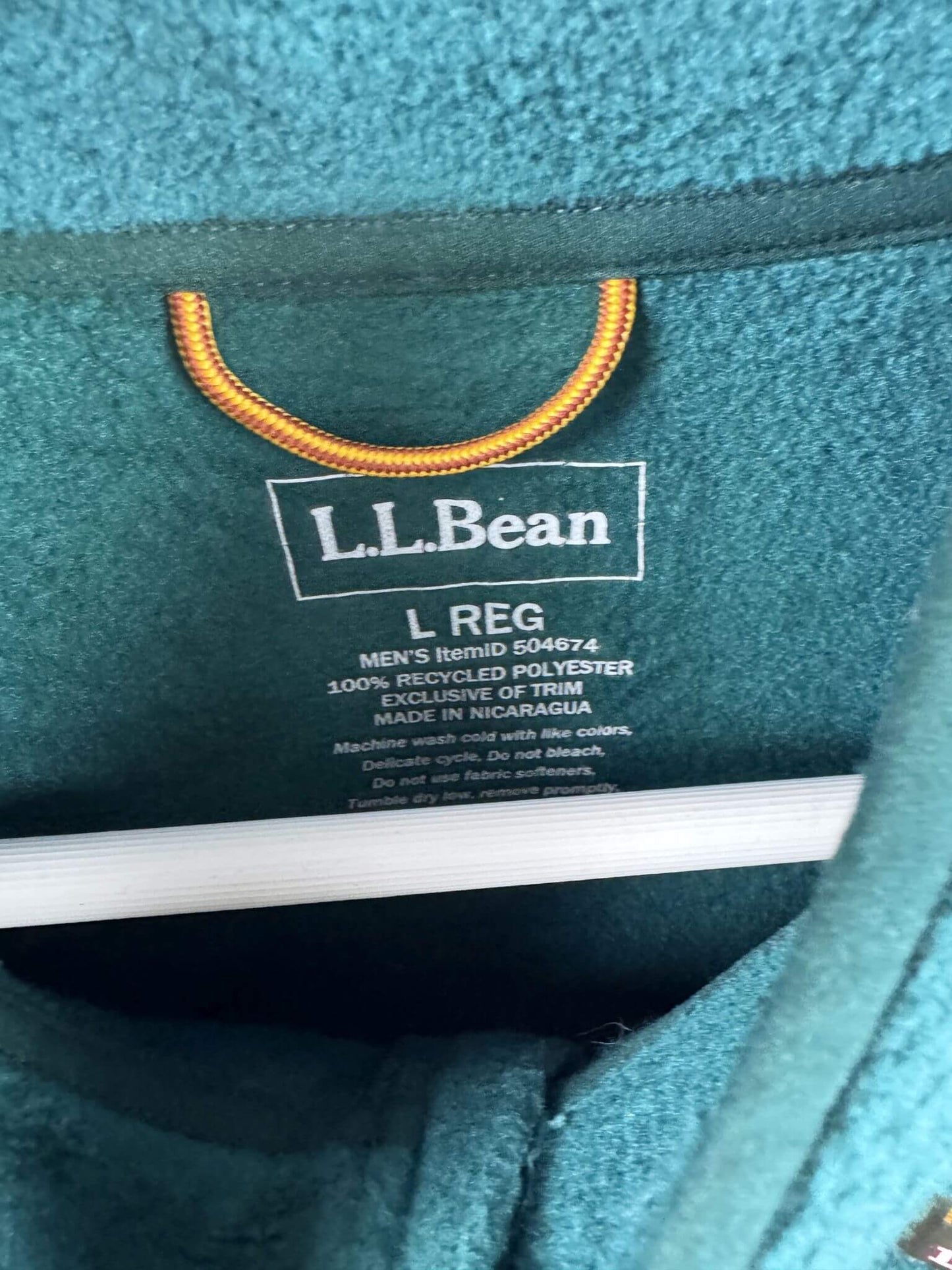 L.L.Bean Zip Jacke Fleece Grün (L)