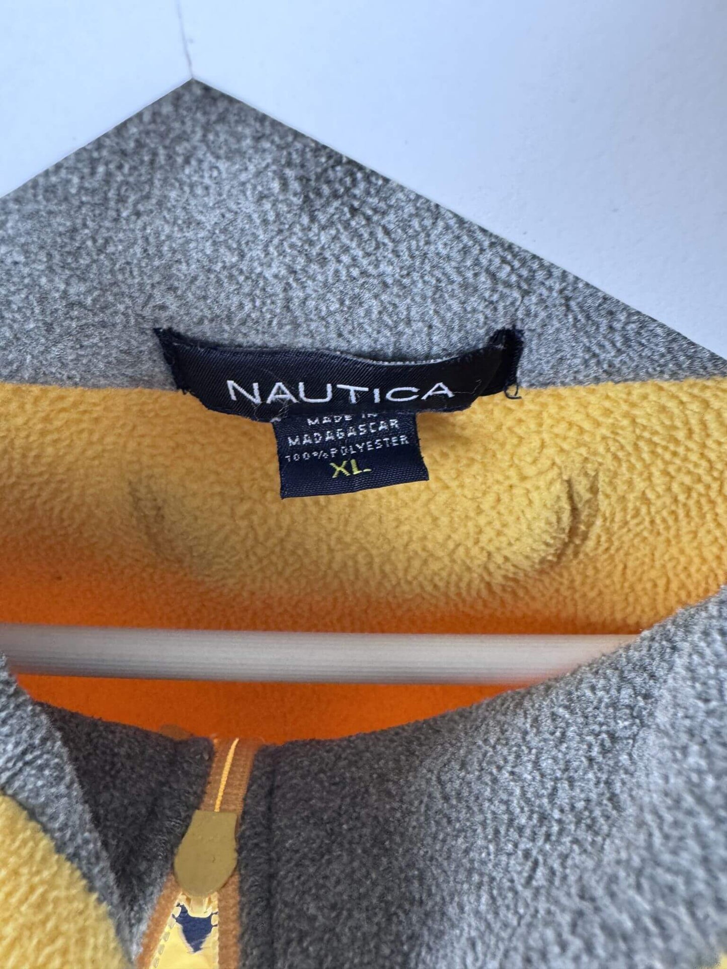 Nautica 1/4 Zip Fleece Gelb (XL)