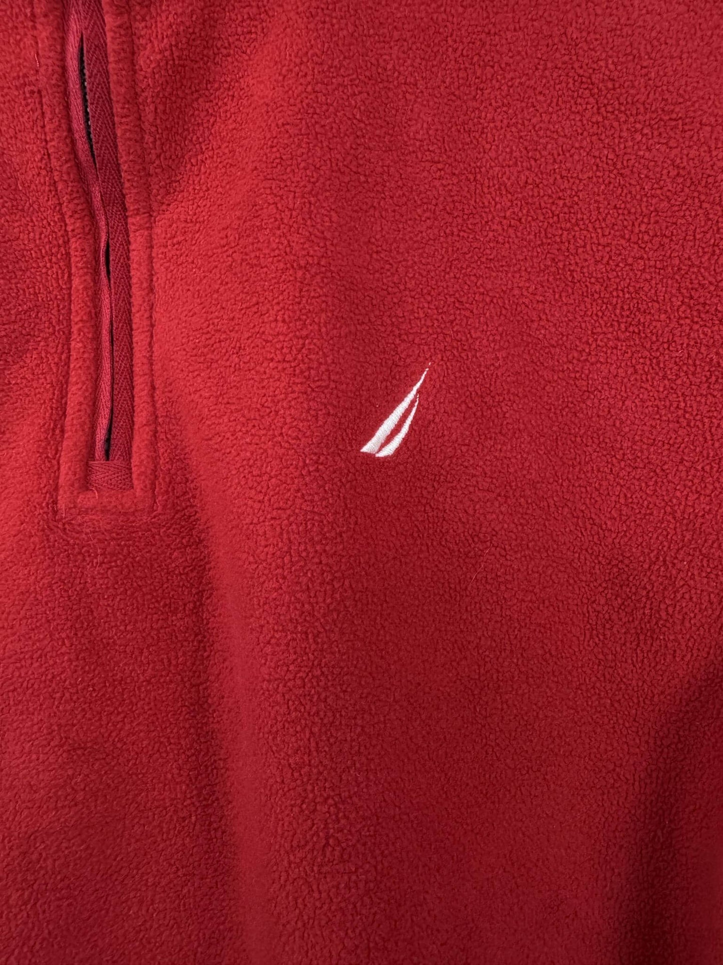 Nautica 1/4 Zip Fleece Rot (S)