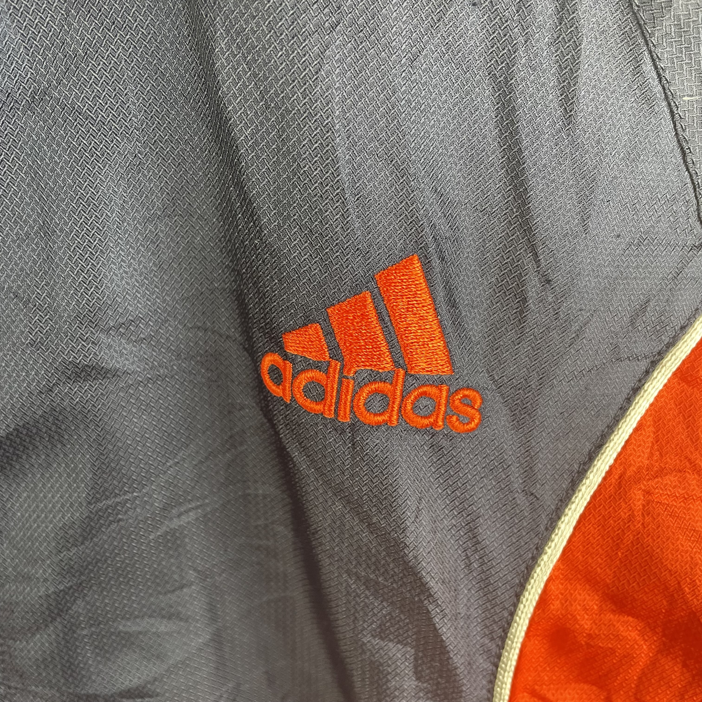 2000s Adidas ClimaProof Funktionsjacke Marine/Orange (XS)