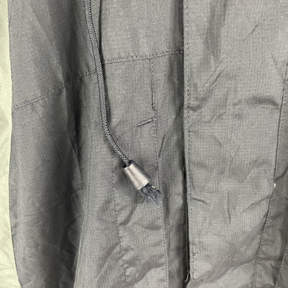 2000s Adidas Funktionsjacke Kapuze Grau Oliv (M)