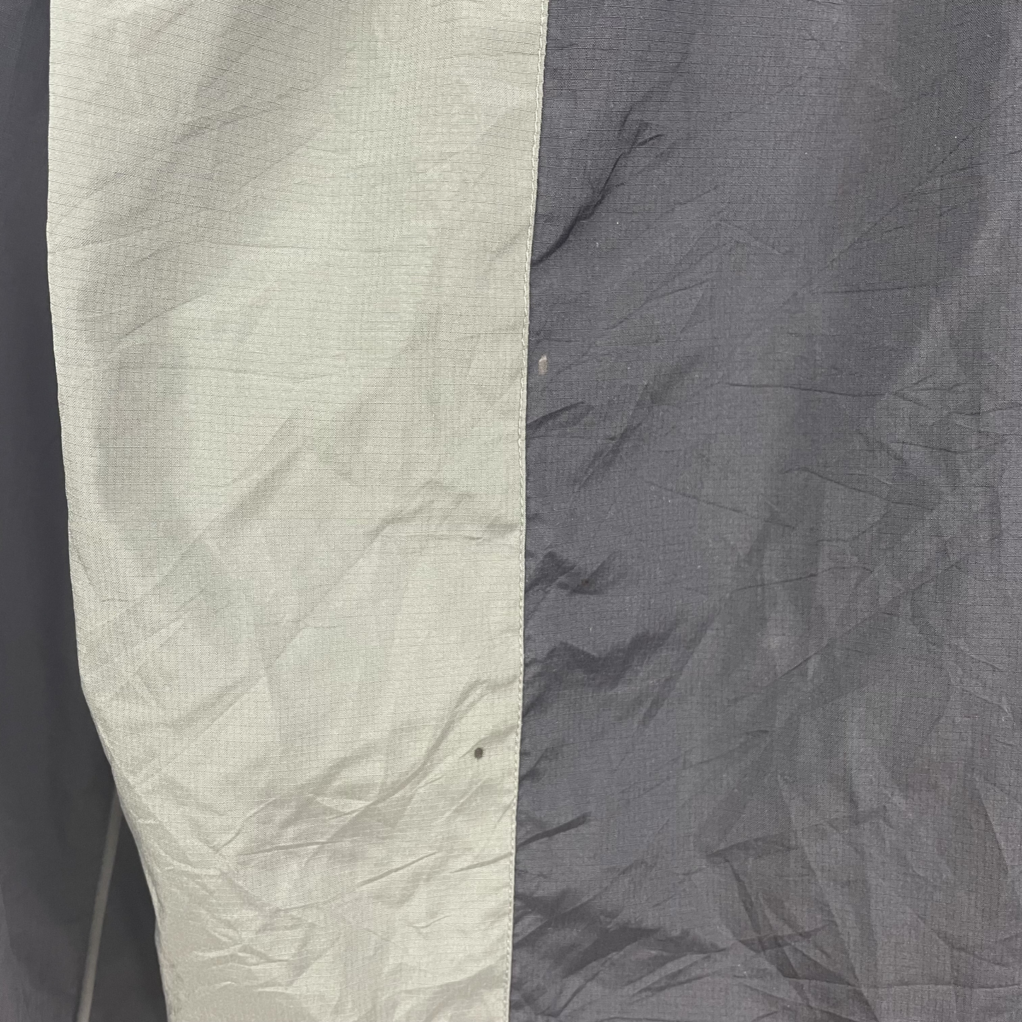 2000s Adidas Funktionsjacke Kapuze Grau Oliv (M)