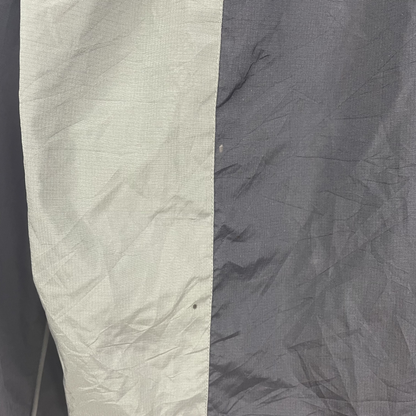 2000s Adidas Funktionsjacke Kapuze Grau Oliv (M)