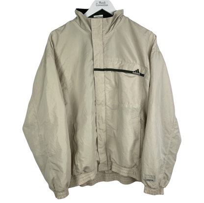 2000s Adidas Windbreaker Beige/Grün (M)