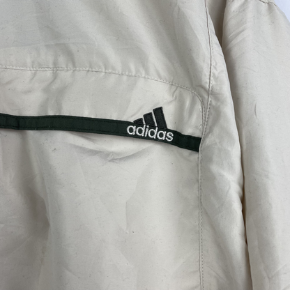 2000s Adidas Windbreaker Beige/Grün (M)