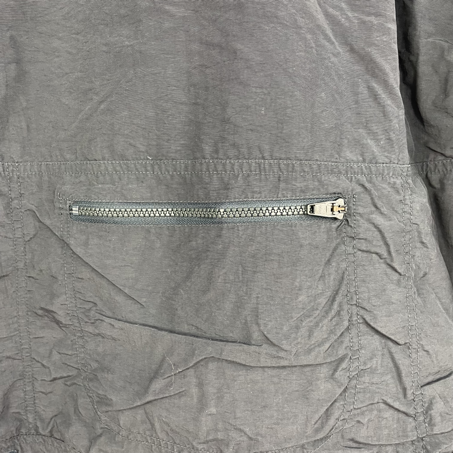 2000s Adidas Utility-Jacke Schwarz/Olive (M)
