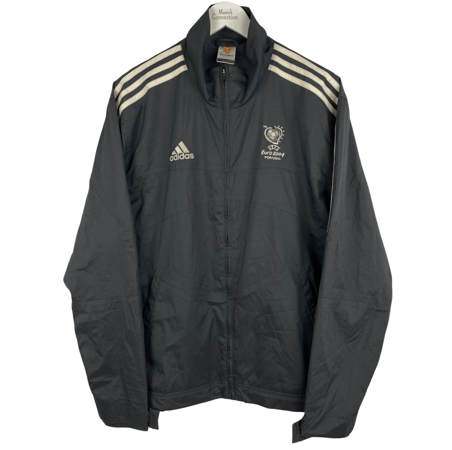 Adidas Euro 2004 Portugal Windbreaker Dunkelgrau (L)