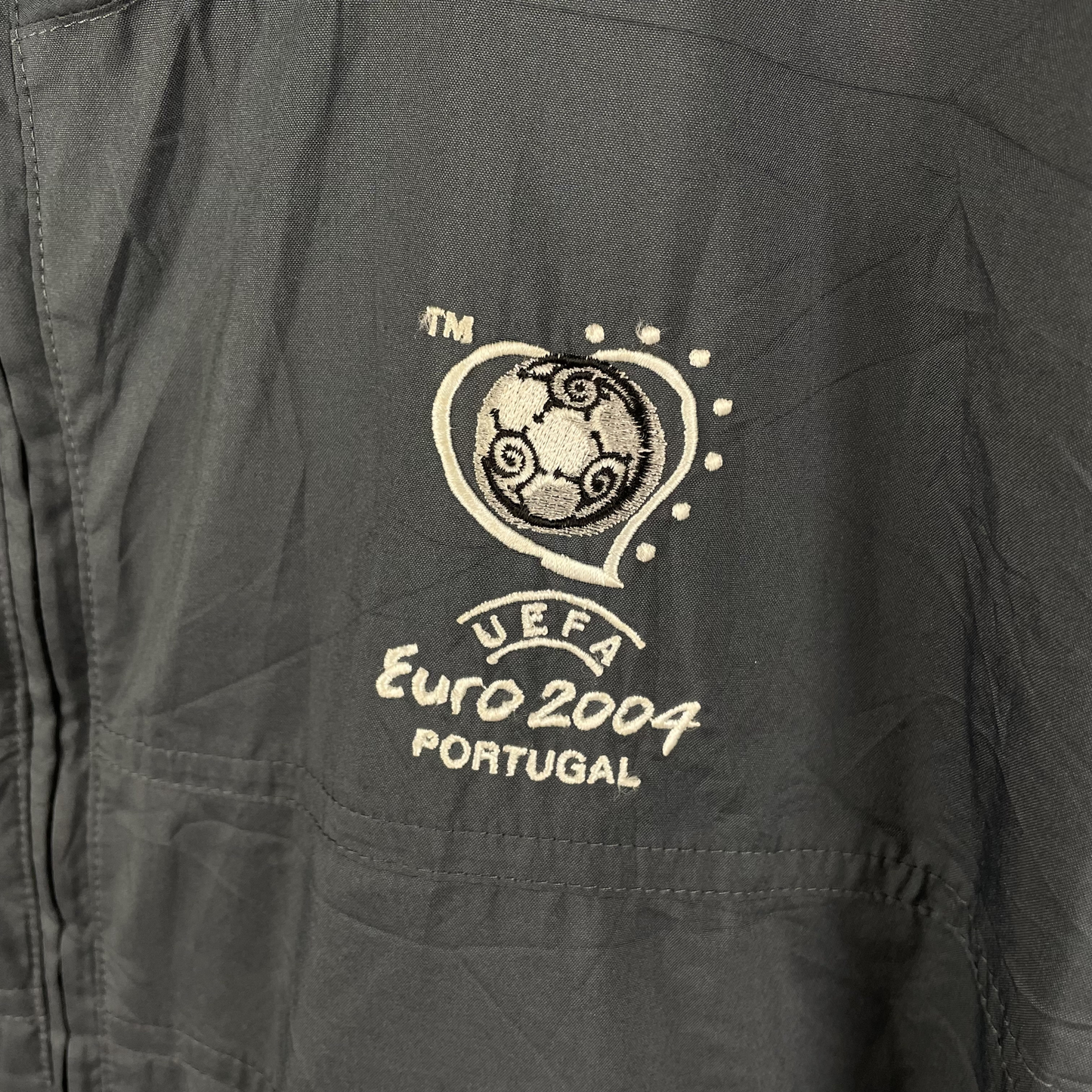 Adidas Euro 2004 Portugal Windbreaker Dunkelgrau (L)