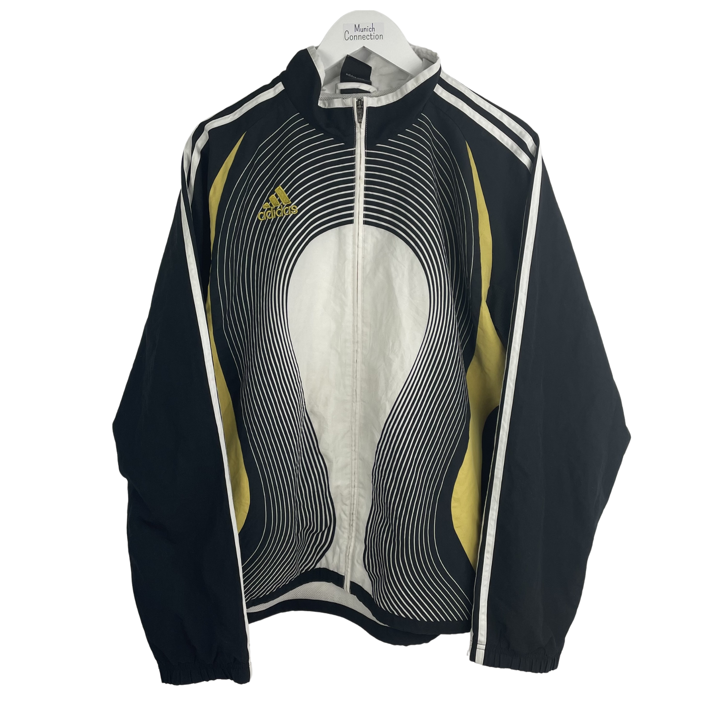 2000s Adidas WM 2006 Windbreaker Weiß/Schwarz/Gelb (M)
