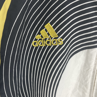 2000s Adidas WM 2006 Windbreaker Weiß/Schwarz/Gelb (M)