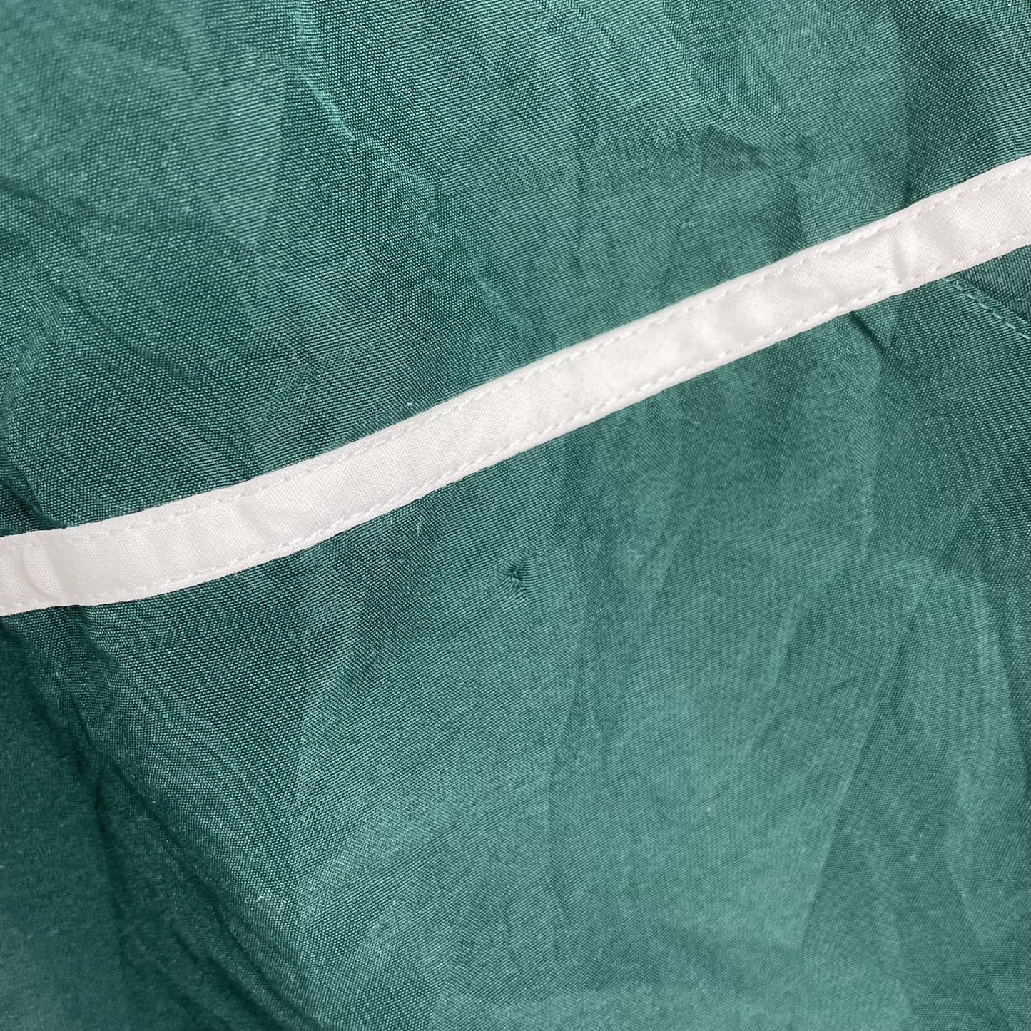 90s Adidas Windbreaker Dunkelgrün/Blau/Weiß (L)
