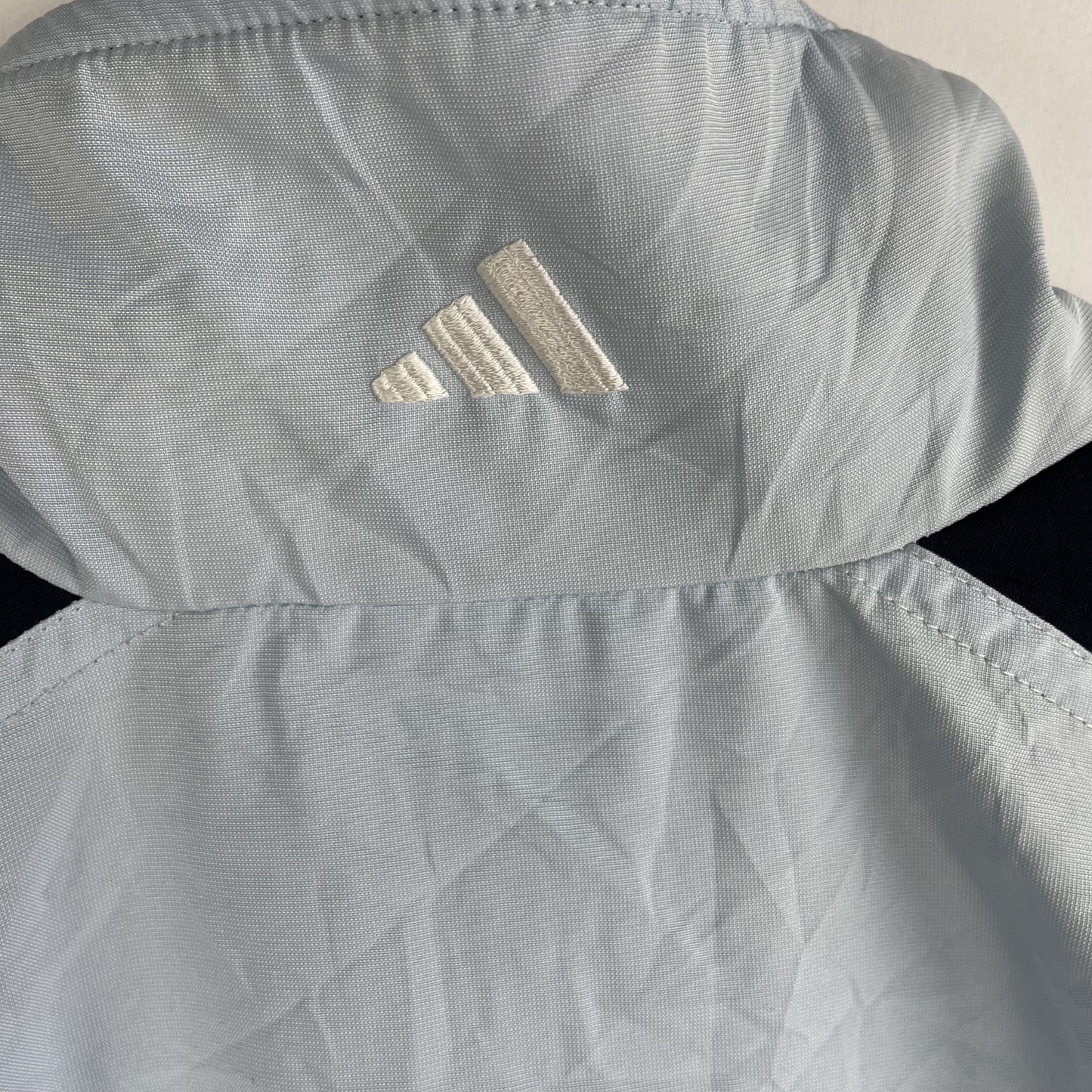 2000s Adidas Trainingsjacke Hellblau/Marine (M)