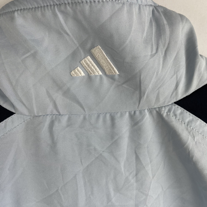 2000s Adidas Trainingsjacke Hellblau/Marine (M)