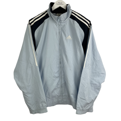 2000s Adidas Trainingsjacke Hellblau/Marine (M)