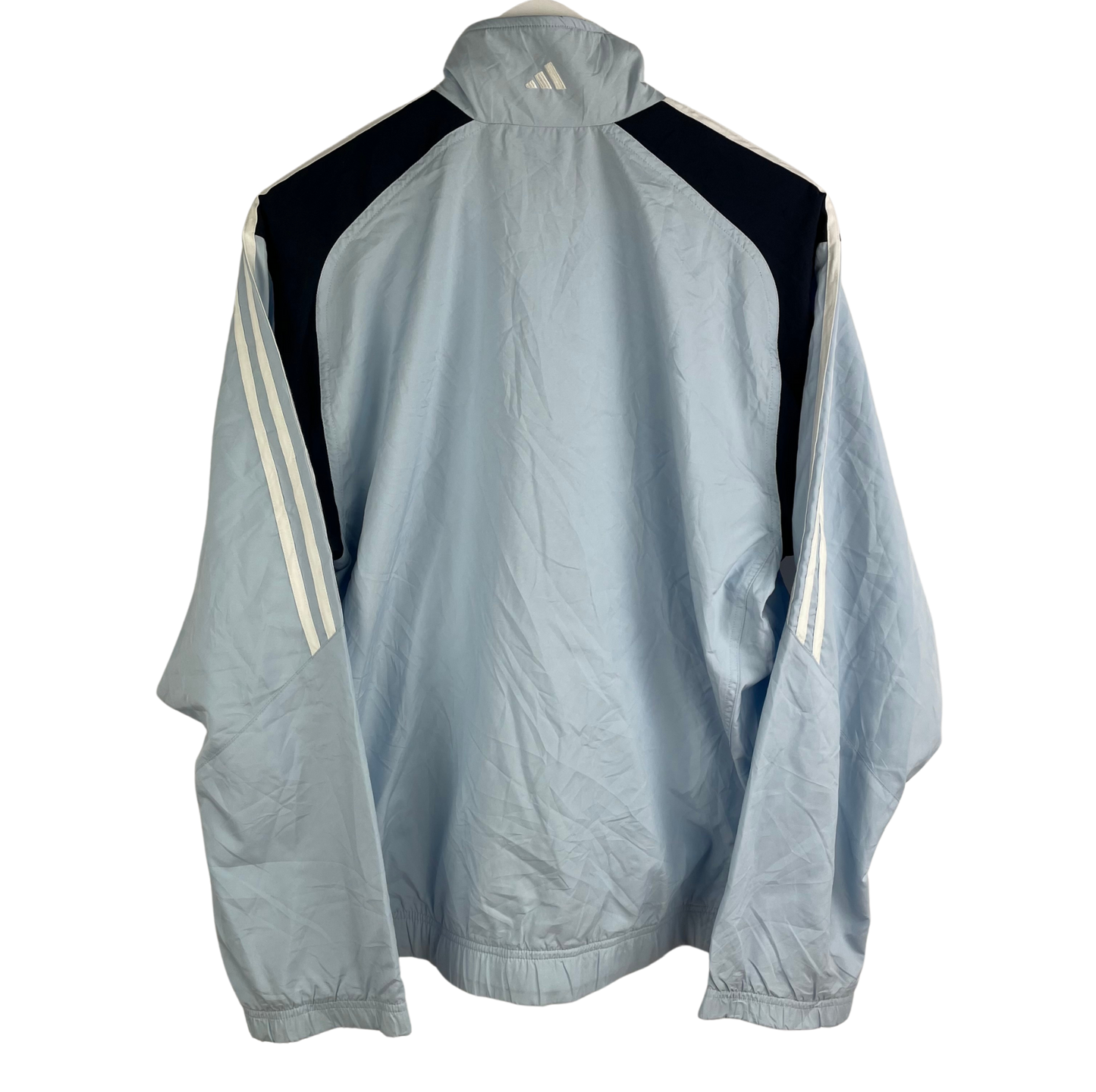 2000s Adidas Trainingsjacke Hellblau/Marine (M)