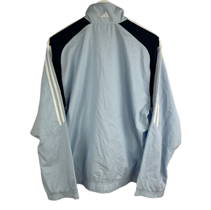 2000s Adidas Trainingsjacke Hellblau/Marine (M)