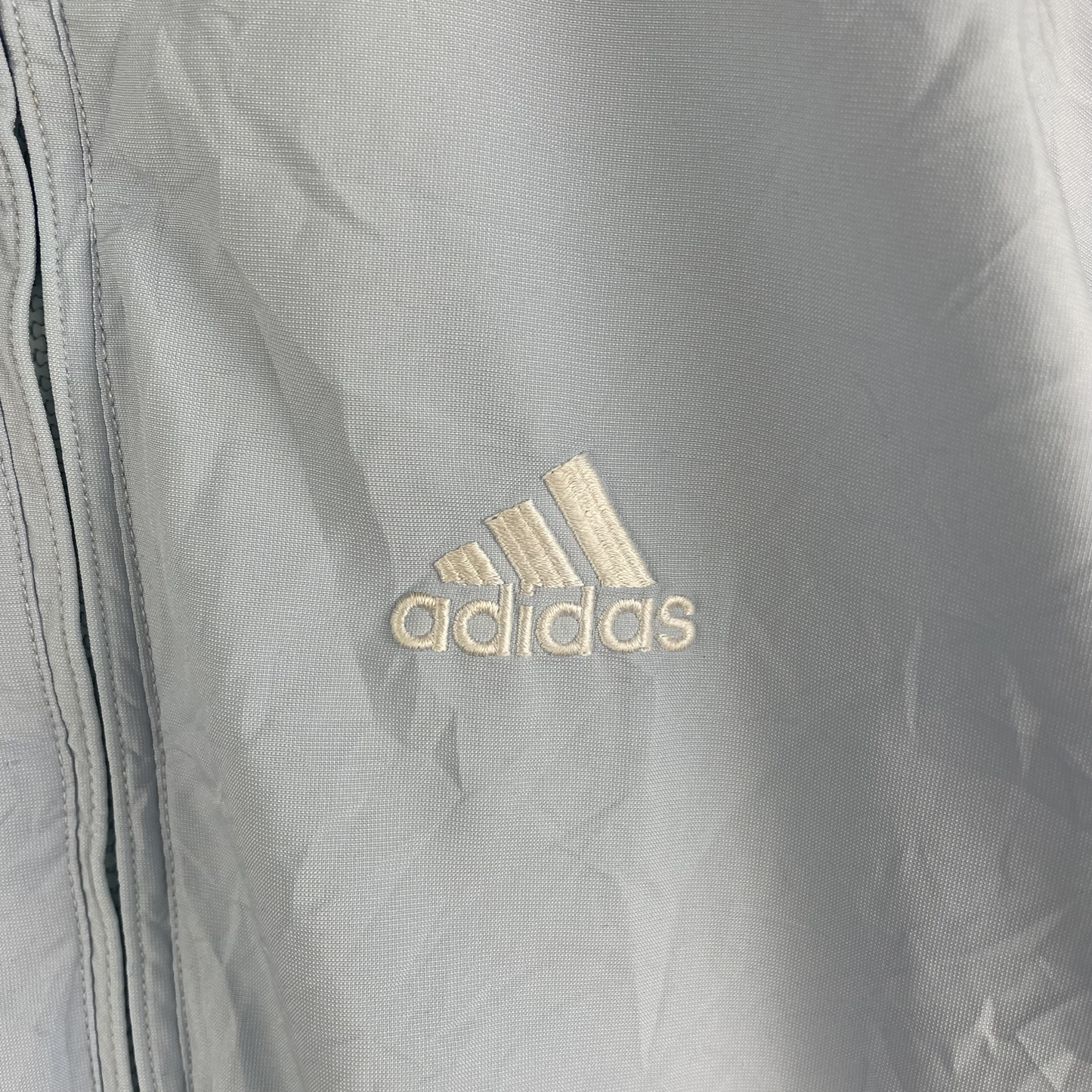 2000s Adidas Trainingsjacke Hellblau/Marine (M)