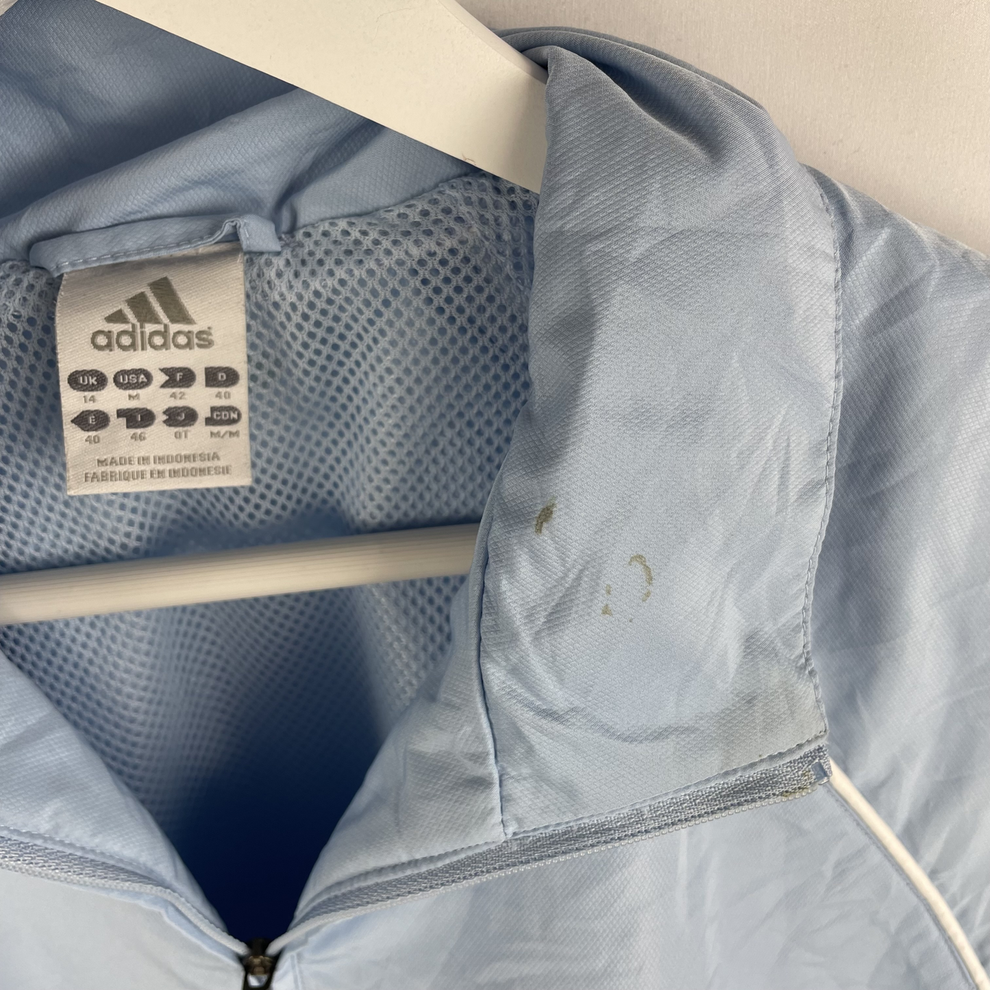 2000s Adidas Windbreaker Hellblau (M)