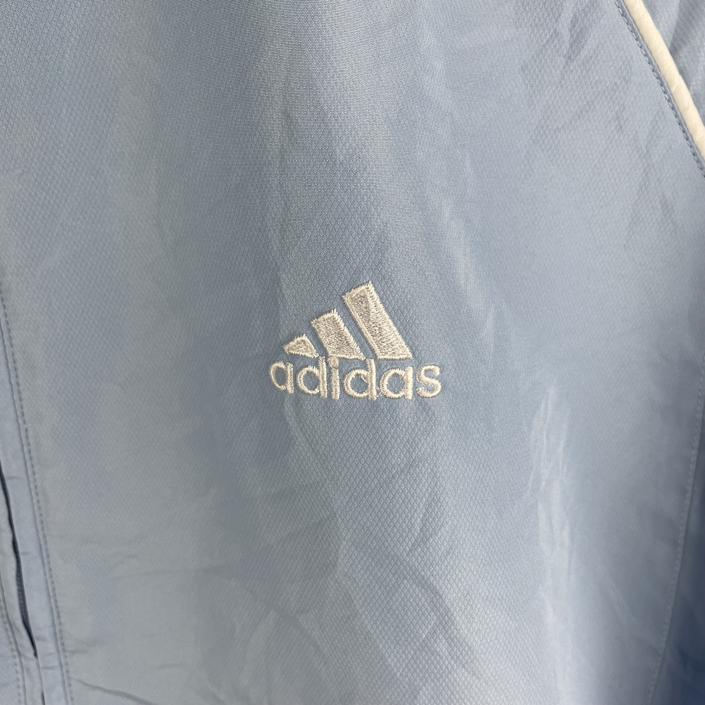 2000s Adidas Windbreaker Hellblau (M)